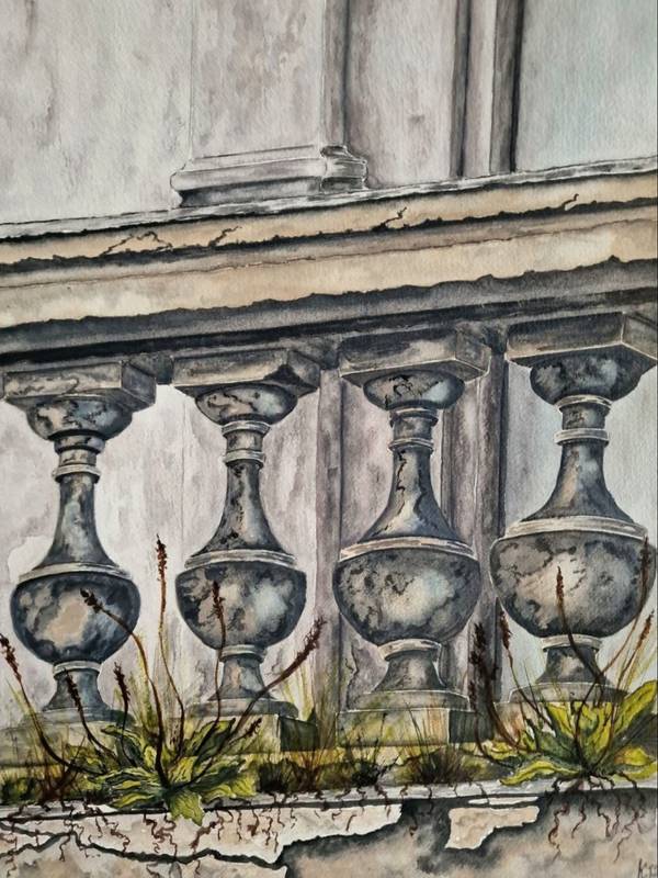 Thirst for life Expressive and gestural Painting Olena Yemelianova - Subjektiv.art