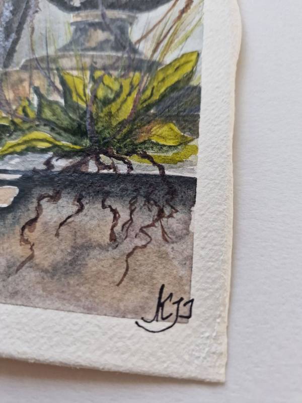 Thirst for life Expressive and gestural Painting Olena Yemelianova - Subjektiv.art