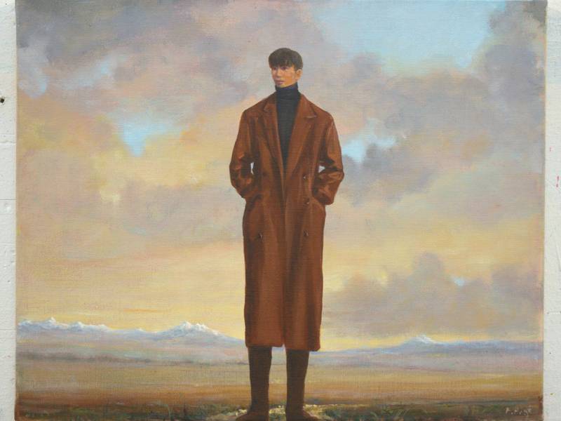 La force de l'errance, est-elle celle de permettre de vivre un certain temps dans le présent ? Fine Art Painting francois page - Subjektiv.art