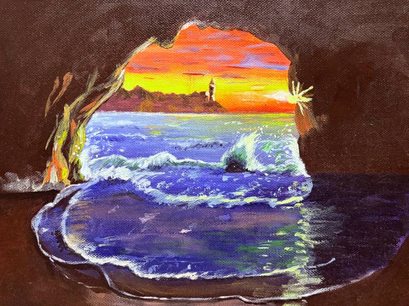 |lighthouse| Impressionistic Painting Adelina Dinu - Subjektiv.art