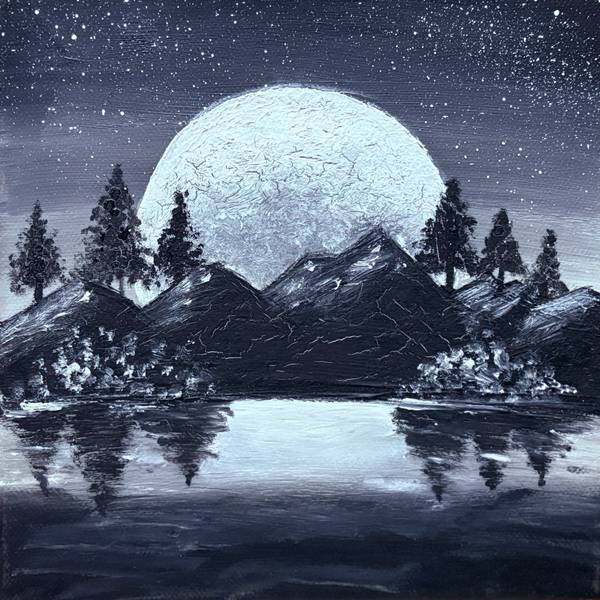 |newmoon| Impressionistic Painting Adelina Dinu - Subjektiv.art