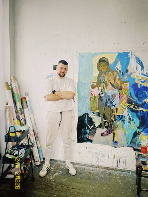Look ahead Expressive and gestural Painting Misha Piskur - Subjektiv.art