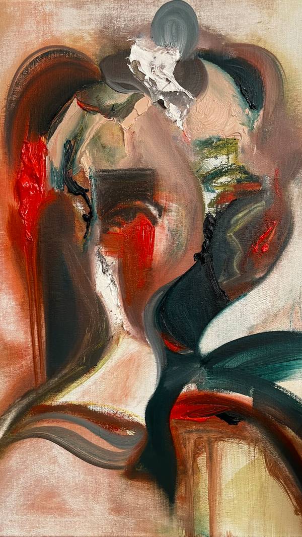 Temet Nosche Expressive and gestural Painting Anna Kostritskaya - Subjektiv.art