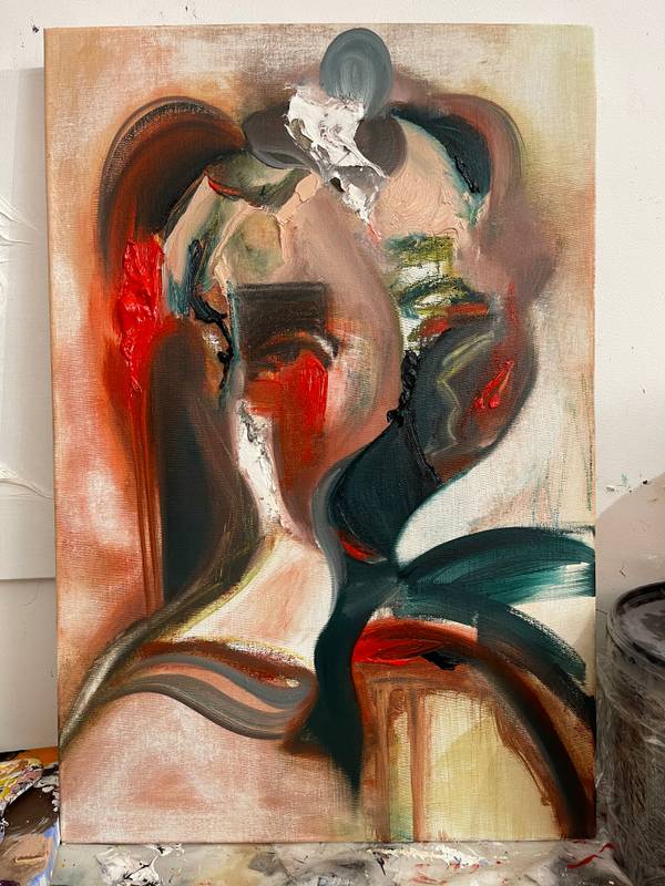 Temet Nosche Expressive and gestural Painting Anna Kostritskaya - Subjektiv.art