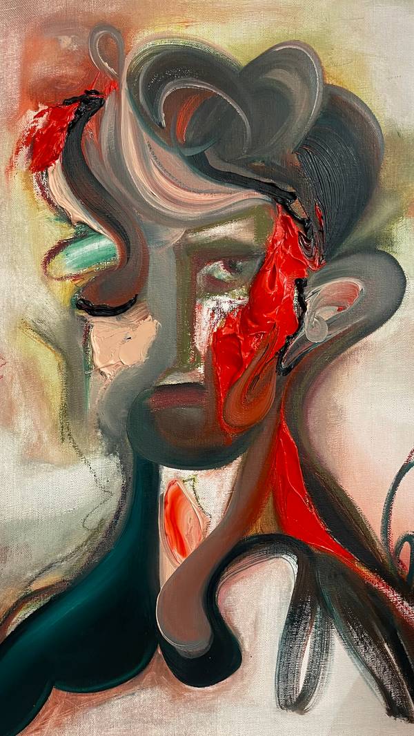 Temet Nosce Expressive and gestural Painting Anna Kostritskaya - Subjektiv.art