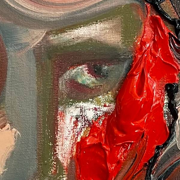 Temet Nosce Expressive and gestural Painting Anna Kostritskaya - Subjektiv.art