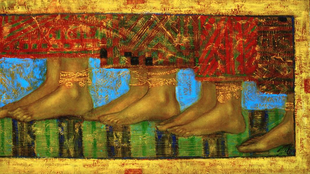 Barefoot  Fine Art Painting Myroslava Perevalska - Subjektiv.art
