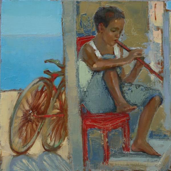 Musical siesta  Fine Art Painting Myroslava Perevalska - Subjektiv.art