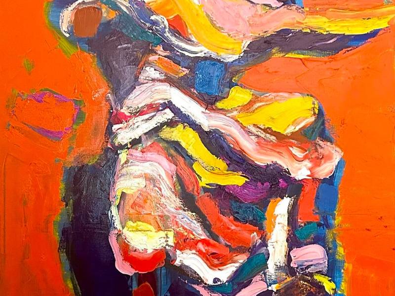 Allegory Abstract Painting Ganna Kryvolap - Subjektiv.art
