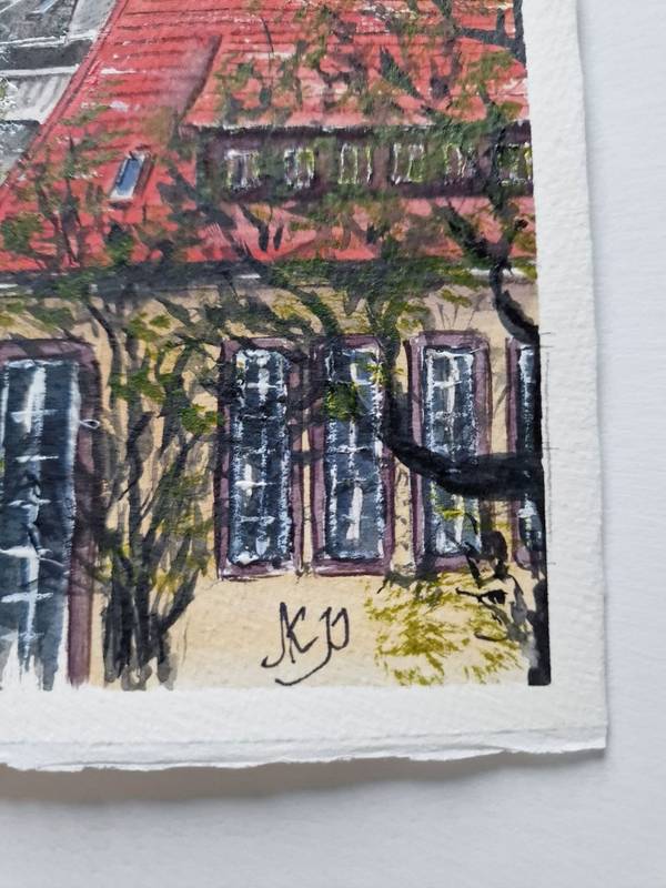 Peaceful morning Expressive and gestural Painting Olena  Yemelianova - Subjektiv.art