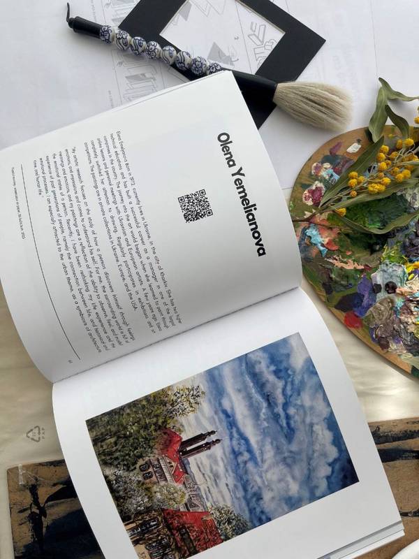 Peaceful morning Expressive and gestural Painting Olena  Yemelianova - Subjektiv.art