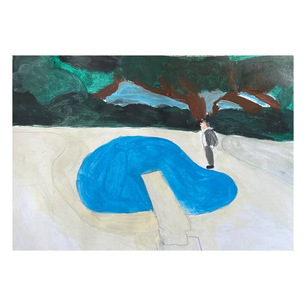 The Pool Fine Art Painting Irfan Ajvazi - Subjektiv.art