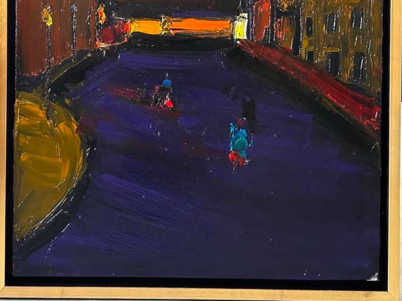 Kyiv Skyline Series. Invincible Kyiv Abstract Painting Ganna Kryvolap - Subjektiv.art