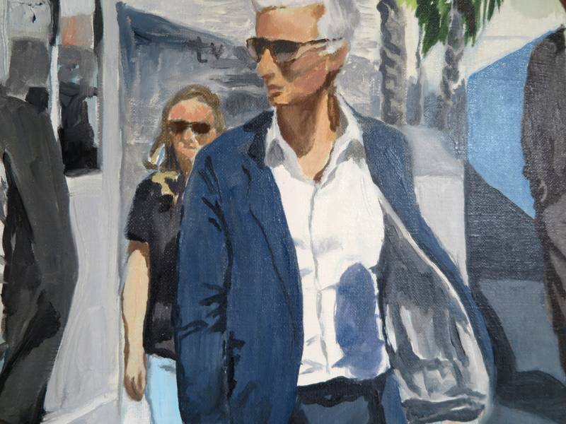 Backstage Fine Art Painting Karine Bartoli - Subjektiv.art