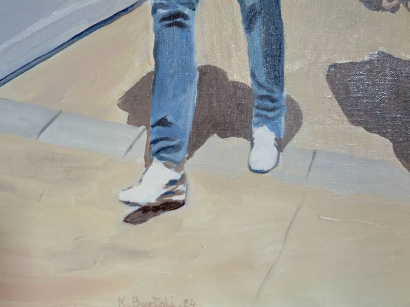 Backstage Fine Art Painting Karine Bartoli - Subjektiv.art