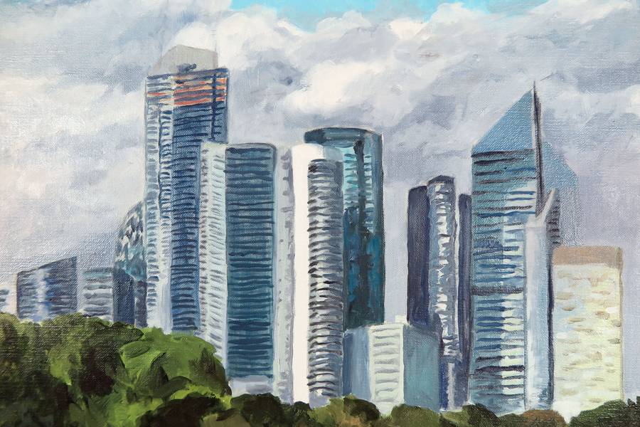 La defense Fine Art Painting Karine Bartoli - Subjektiv.art