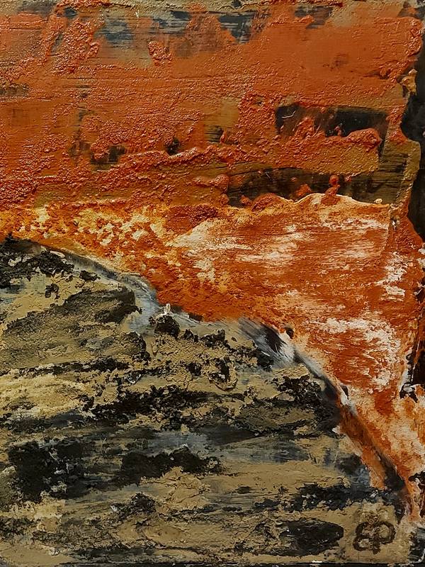 Seismic activity Expressive and gestural Painting Olena Ryzhykh - Subjektiv.art