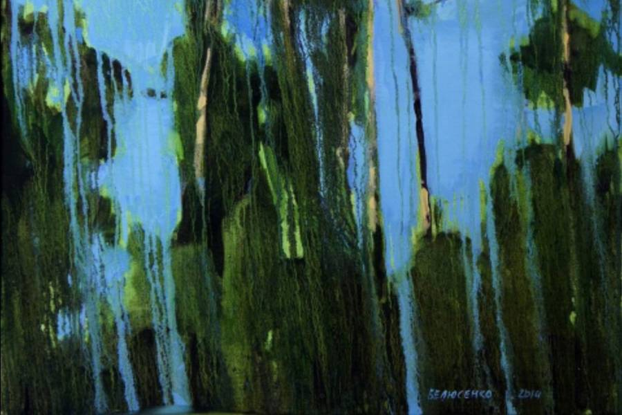Svyatoshyn, pine trees Fine Art Painting Oleksiy Belusenko - Subjektiv.art
