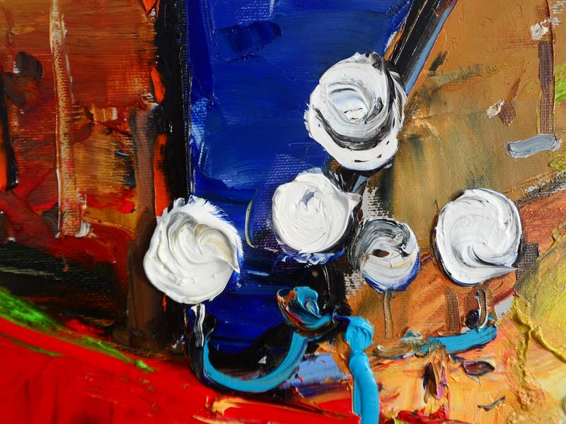 Night in Paris Expressive and gestural Painting Yehor Dulin - Subjektiv.art