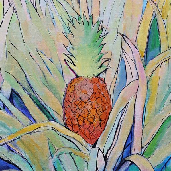 Hotel Salut among pineapple field  Fine Art Painting Artem Andreichuk - Subjektiv.art