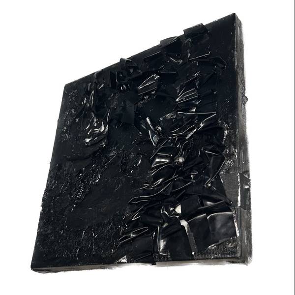 Black  Abstract Painting Kalyna  Seriakovska - Subjektiv.art