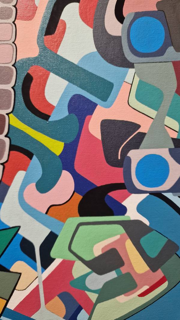 Man with a nail in the head Modern Painting Eugene Pokutnev - Subjektiv.art