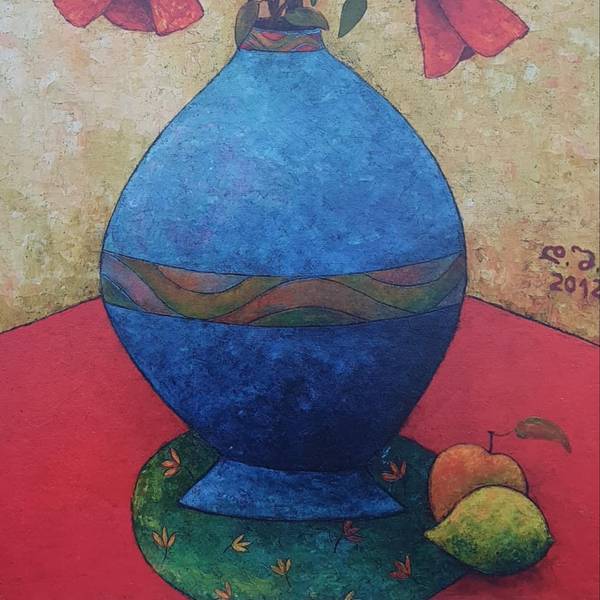Flowers in a vase Fine Art Painting David Sharashydze - Subjektiv.art