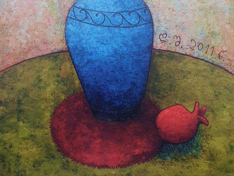 Flowers in a vase Fine Art Painting David Sharashydze - Subjektiv.art