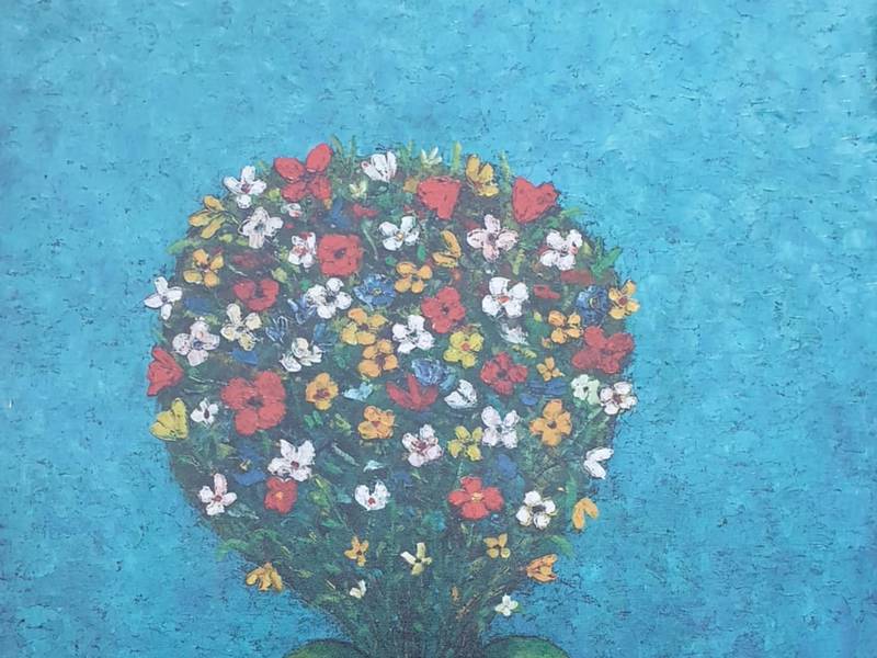 Flowers in a vase Fine Art Painting David Sharashydze - Subjektiv.art