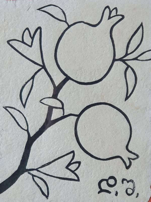 Pomegranate branch  - Subjektiv.art