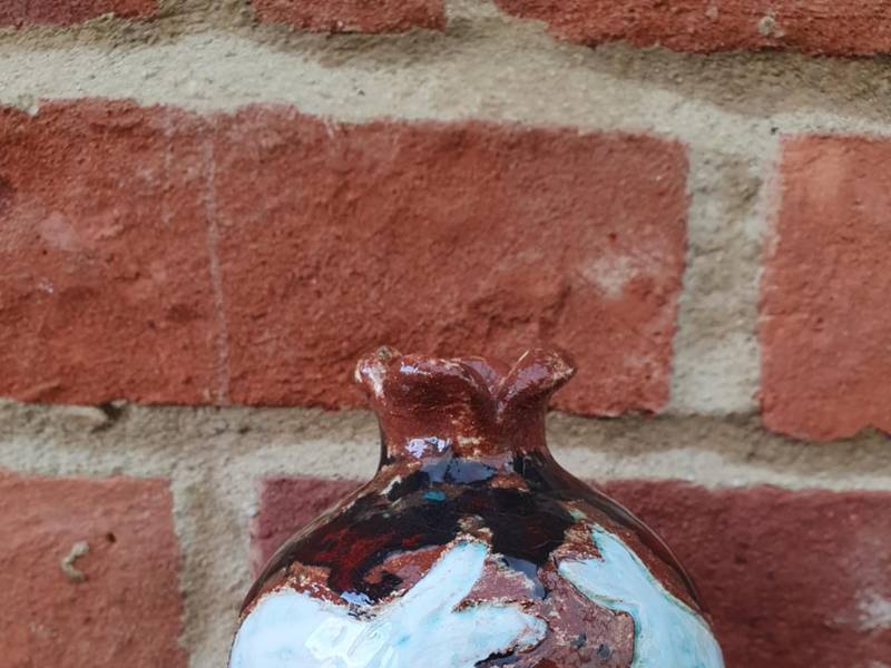 Pomegranate vase Fine Art Ceramic David Sharashydze - Subjektiv.art