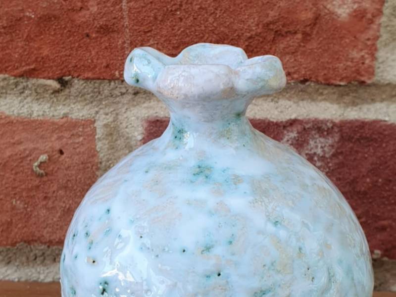 Pomegranate vase Fine Art Ceramic David Sharashydze - Subjektiv.art