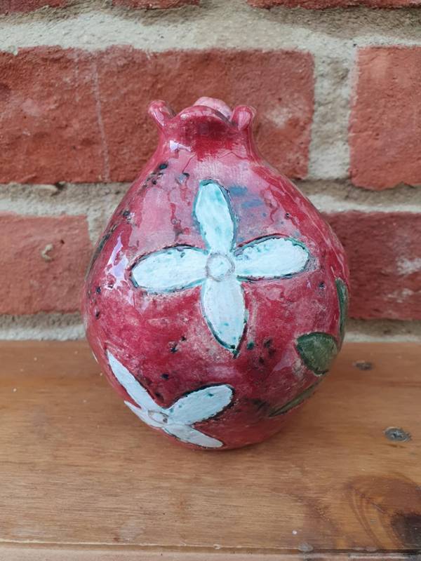 Pomegranate vase Fine Art Ceramic David Sharashydze - Subjektiv.art