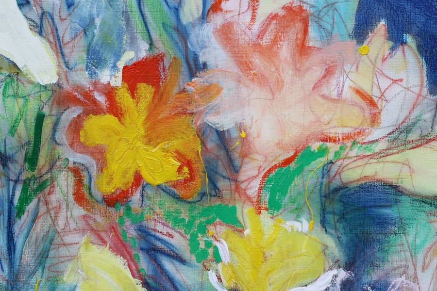 Wild garden Expressive and gestural Painting Artem Andreichuk - Subjektiv.art
