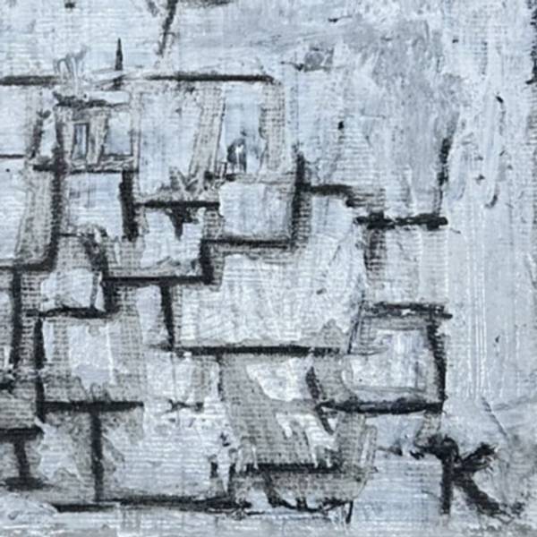 Square 4 Abstract Painting Kalyna  Seriakovska - Subjektiv.art