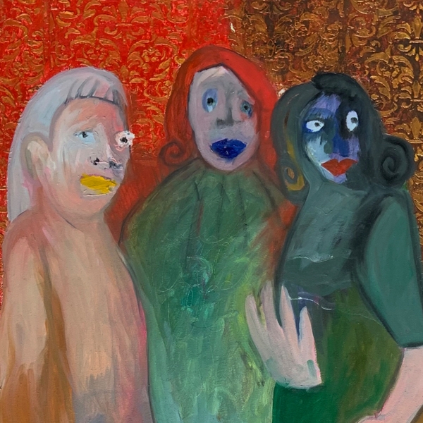 Girls Naive Painting Kateryna Kopeikina - Subjektiv.art