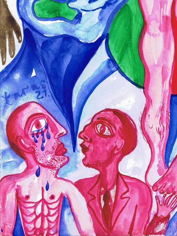 "He is just nice" Graphic, illustrative and typographic Drawing Taras Sereda - Subjektiv.art