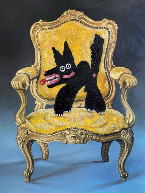 Le fauteuil Expressive and gestural Painting Darina Smolkina - Subjektiv.art