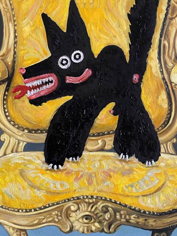 Le fauteuil Expressive and gestural Painting Darina Smolkina - Subjektiv.art