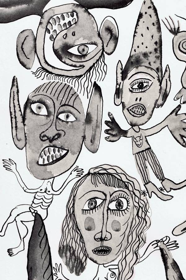 "Myster personage studies" Naive Drawing Taras Sereda - Subjektiv.art