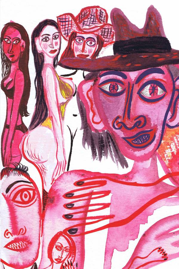 "Social media" Naive Drawing Taras Sereda - Subjektiv.art