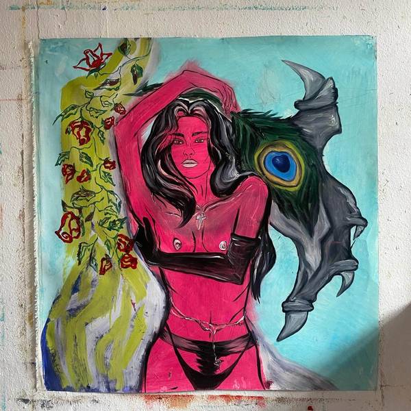 Peacock Impressionistic Painting Ellada Ludogo - Subjektiv.art