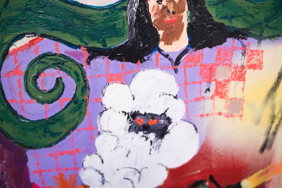 Brain Damage Naive Painting Yehor Hrybovych - Subjektiv.art