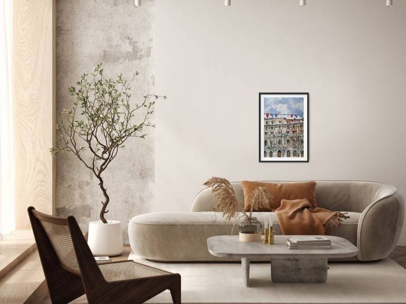 Invincible beauty  Expressive and gestural Painting Olena  Yemelianova - Subjektiv.art