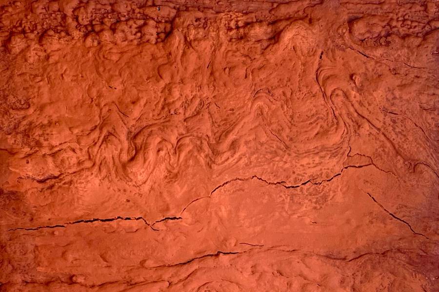 Red rock Abstract Mixed media Max Vityk - Subjektiv.art