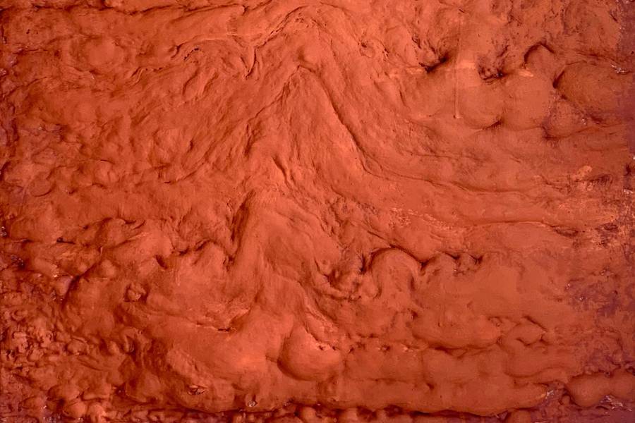 Red rock Abstract Mixed media Max Vityk - Subjektiv.art