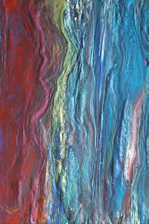 The Triassic period of Mesozoic Era: 250 to 200 million years ago Abstract Mixed media Max Vityk - Subjektiv.art