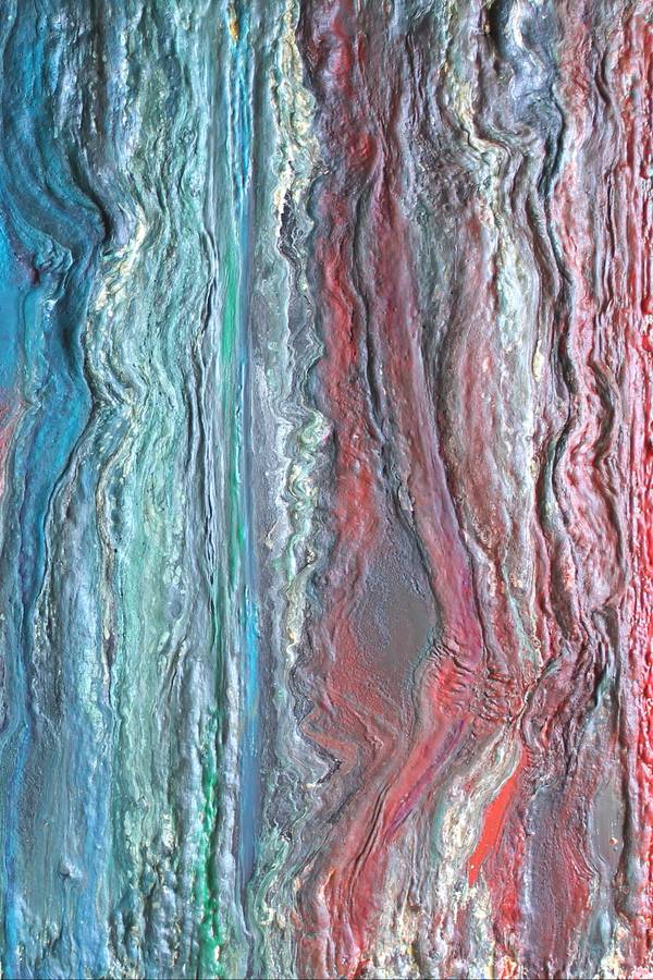 The Triassic period of Mesozoic Era: 250 to 200 million years ago Abstract Mixed media Max Vityk - Subjektiv.art