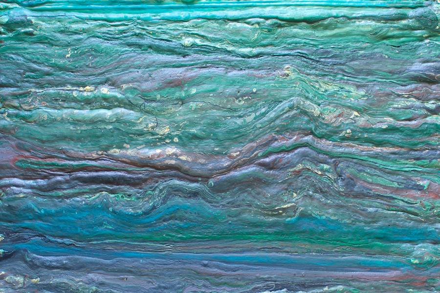 The Middle Triassic Epoch of the Triassic Period Abstract Mixed media Max Vityk - Subjektiv.art