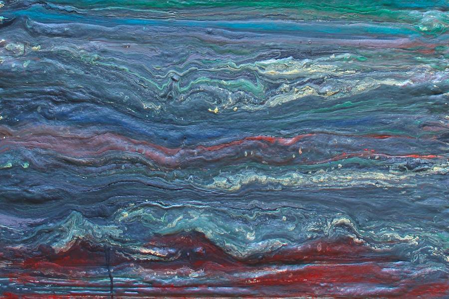 The Middle Triassic Epoch of the Triassic Period Abstract Mixed media Max Vityk - Subjektiv.art